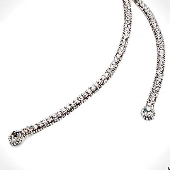 Crystal Lariat Y Necklace by Allen Schwartz